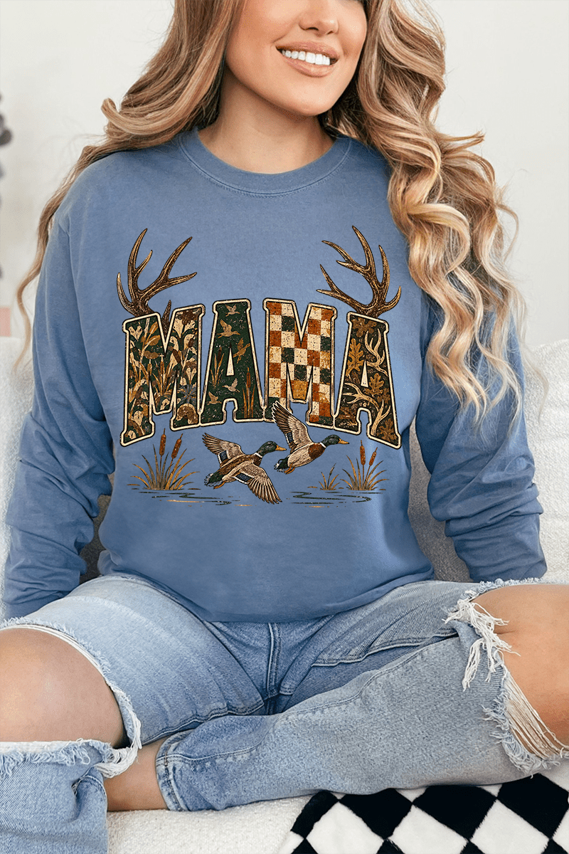 Woodland Mama Comfort Colors Heavyweight Long T-Shirt product image 1