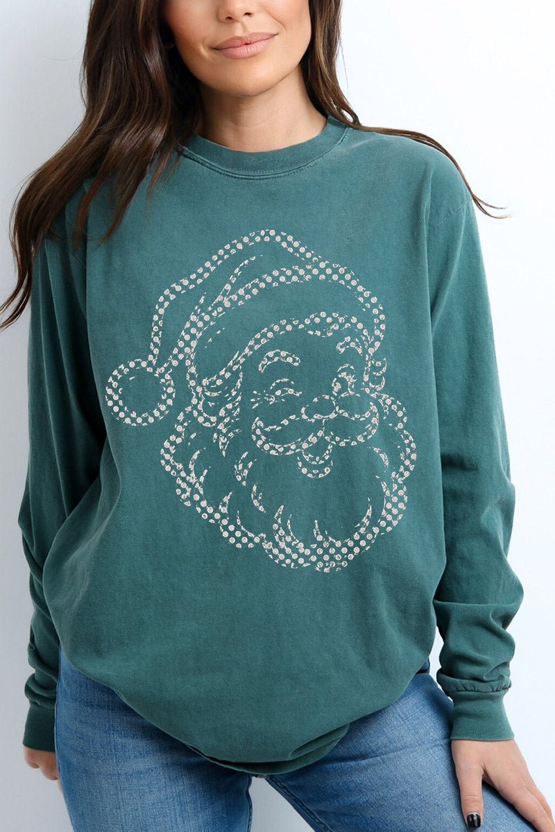 Classic Christmas Santa Comfort Colors Heavyweight Long product image 1
