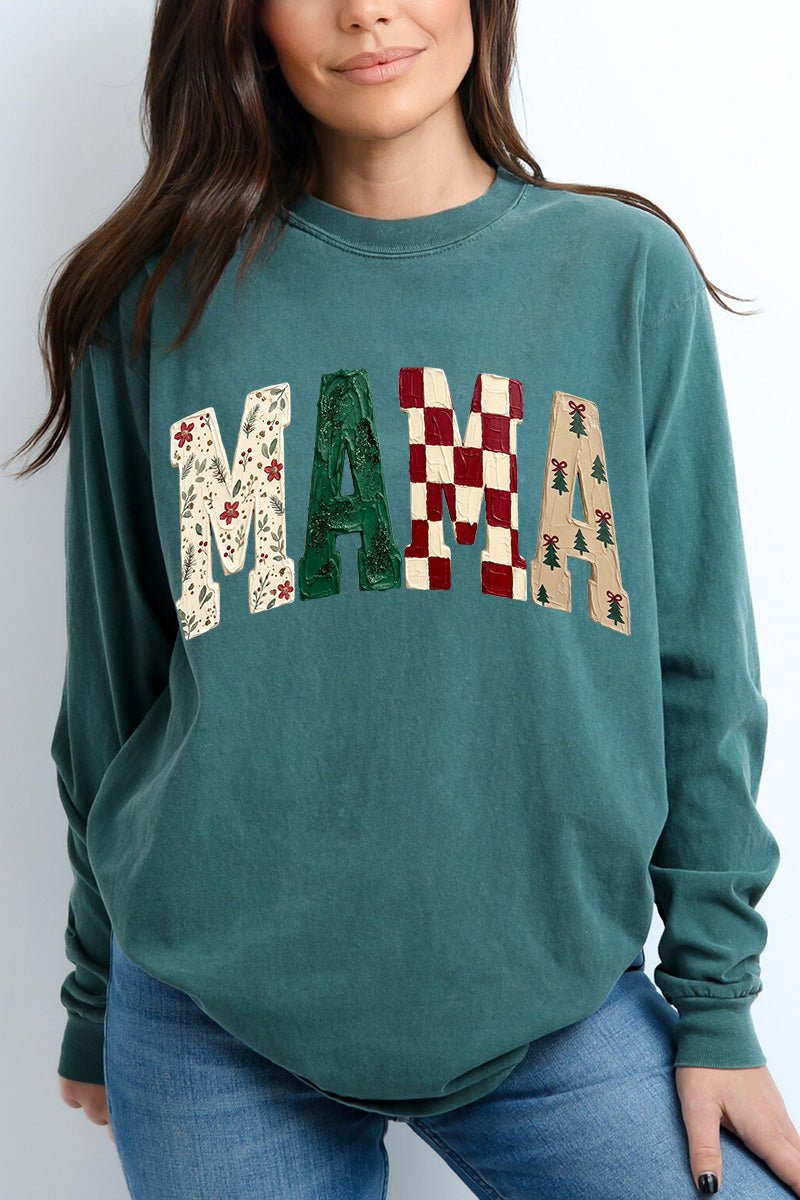 Merry Mama Mix Comfort Colors Heavyweight Long T-Shirt product image 4