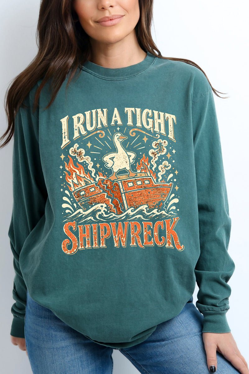Tight Shipwreck Goose Comfort Colors Heavyweight Long product image 4