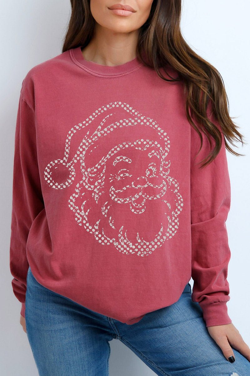 Classic Christmas Santa Comfort Colors Heavyweight Long product image 5