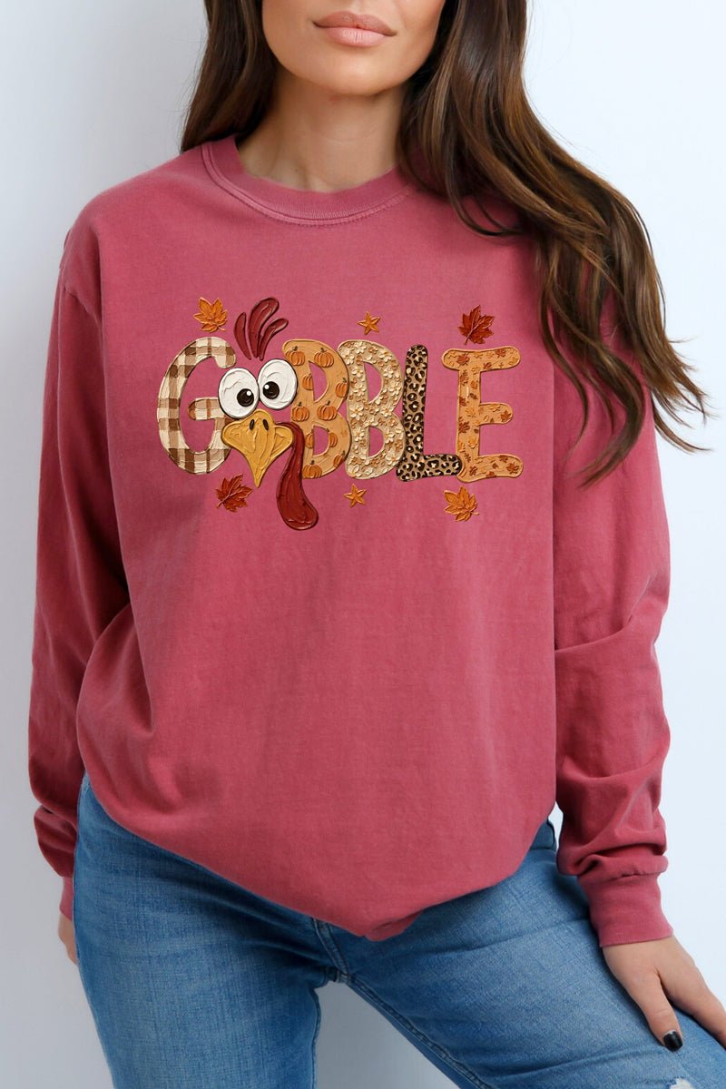 Gobble Season Comfort Colors Heavyweight Long T-Shirt product image 4