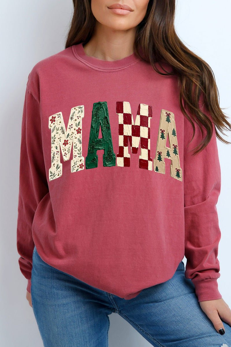 Merry Mama Mix Comfort Colors Heavyweight Long T-Shirt product image 5
