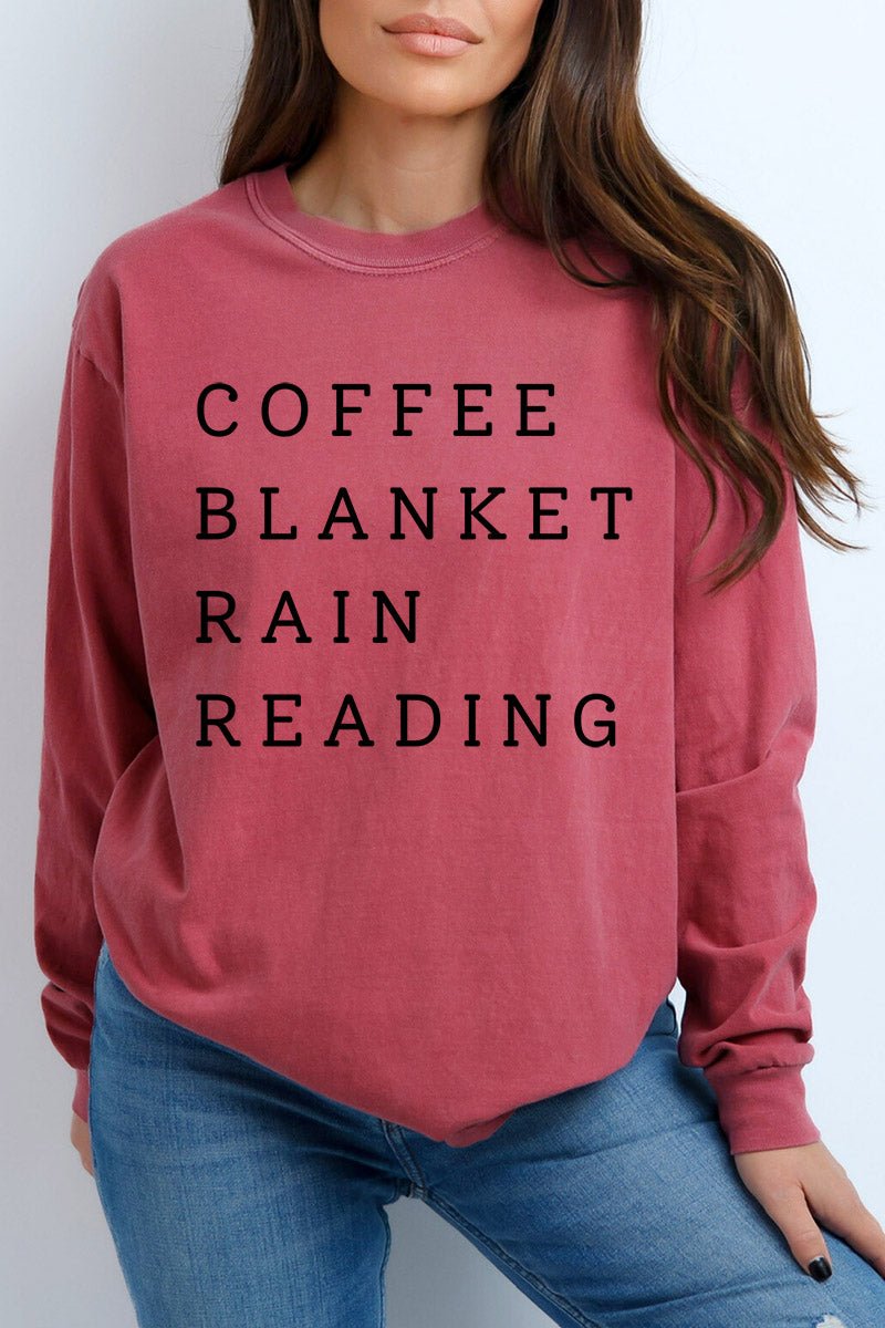 Rainy Day Reading Comfort Colors Heavyweight Long T-Shirt product image 5