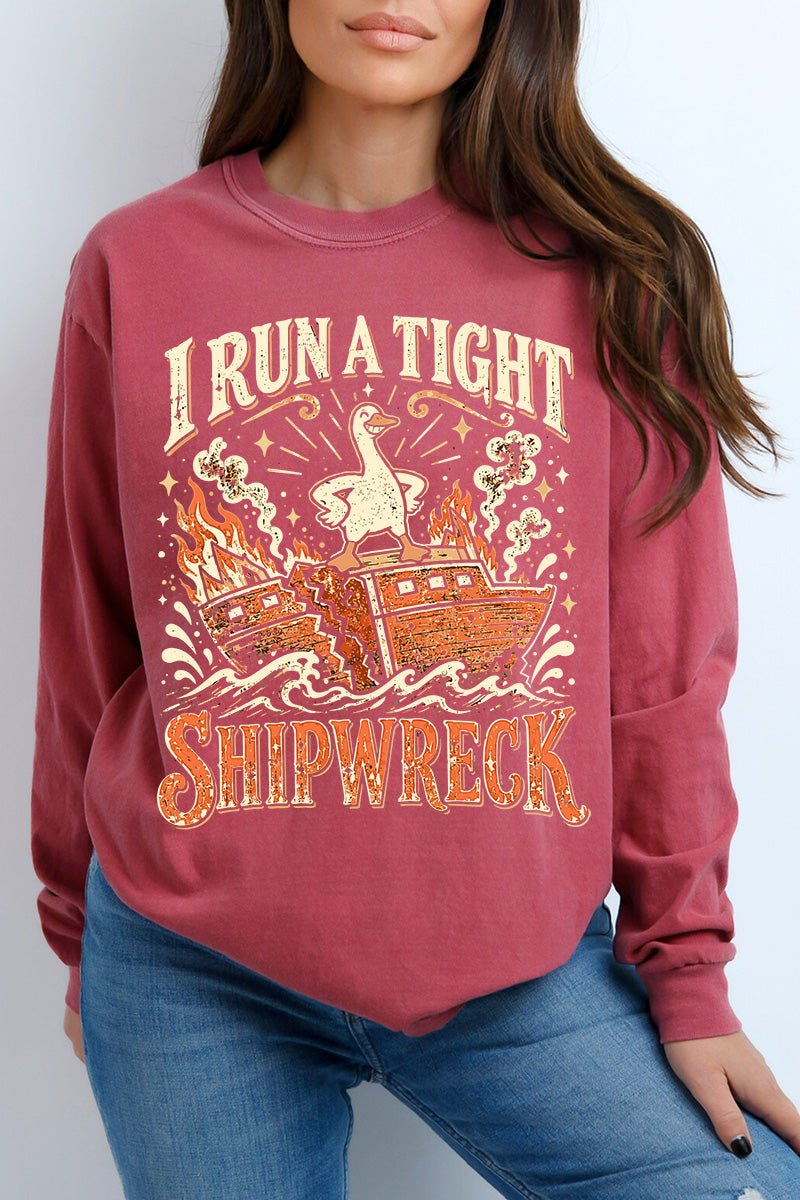 Tight Shipwreck Goose Comfort Colors Heavyweight Long product image 5