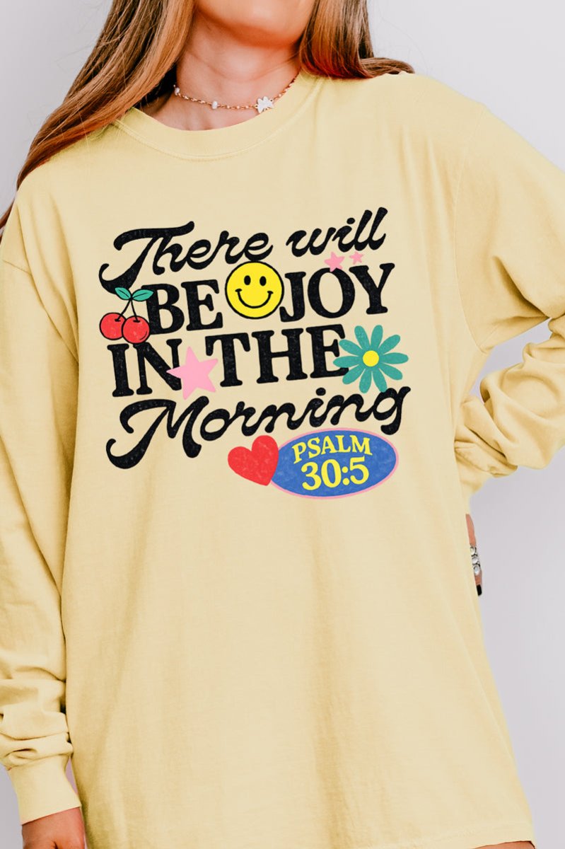 Joy In The Morning Comfort Colors Heavyweight Long T-Shirt product image 5