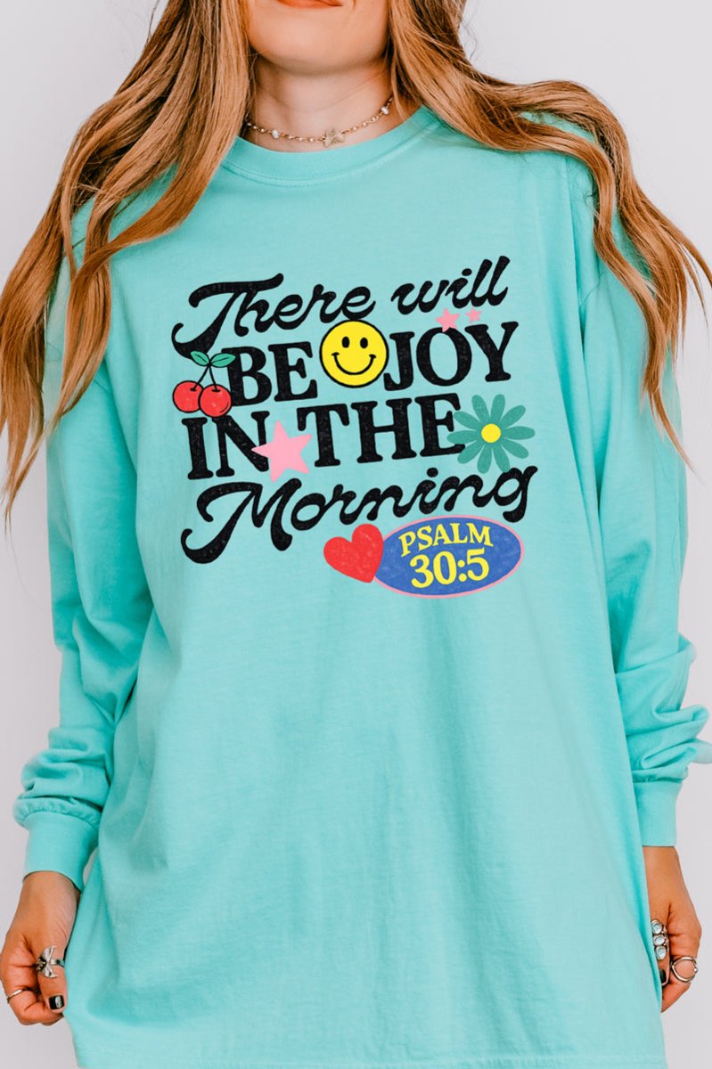 Joy In The Morning Comfort Colors Heavyweight Long T-Shirt product image 6