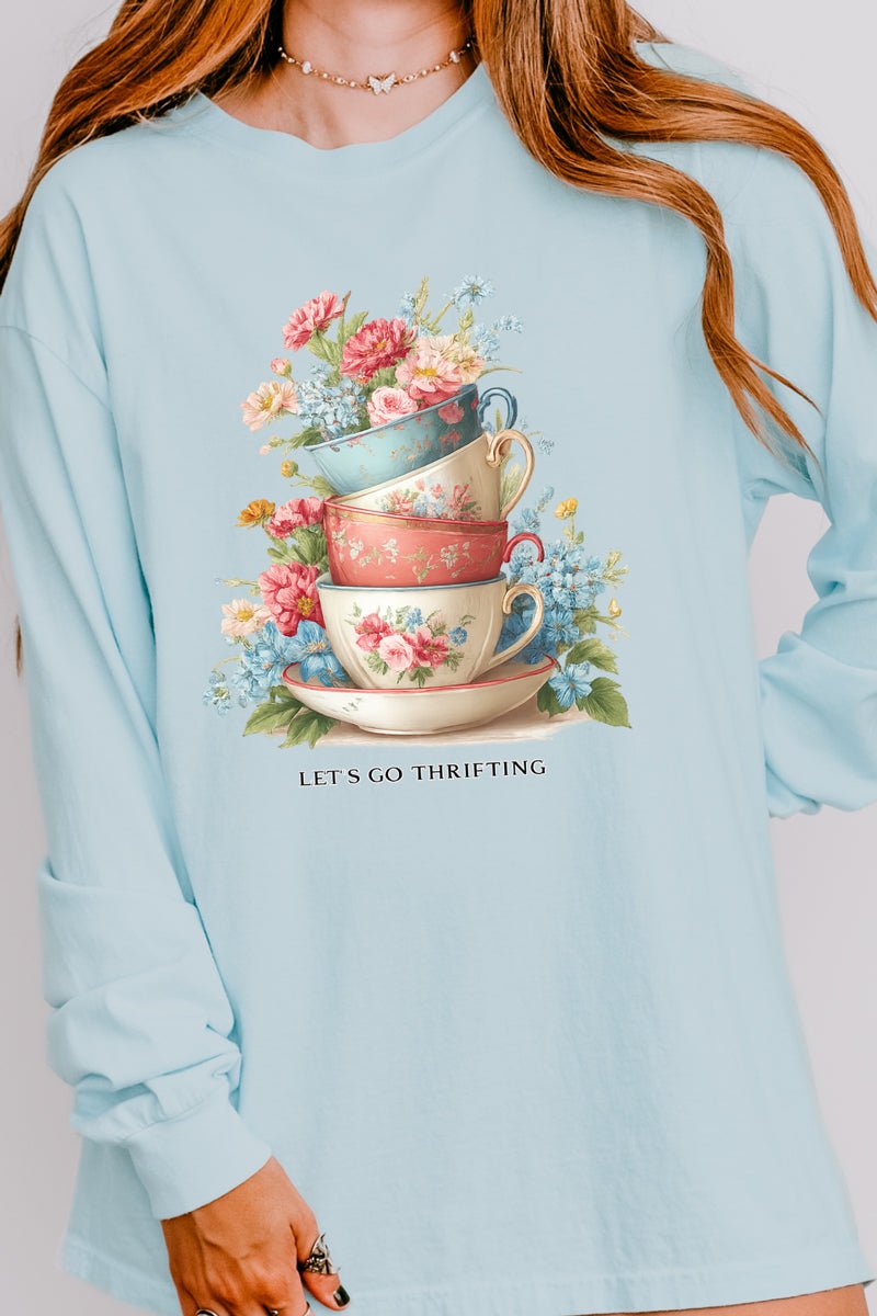 Let's Go Thrifting Comfort Colors Heavyweight Long T-Shirt product image 5
