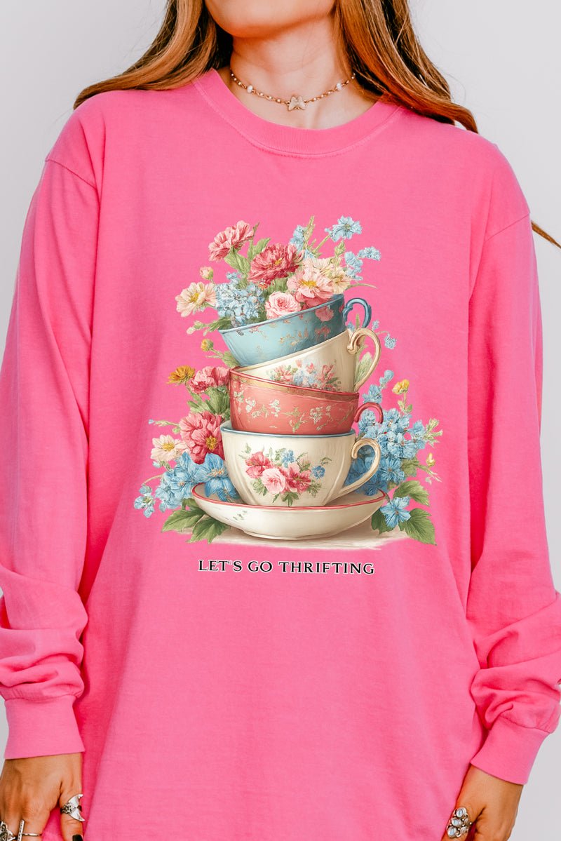 Let's Go Thrifting Comfort Colors Heavyweight Long T-Shirt product image 6