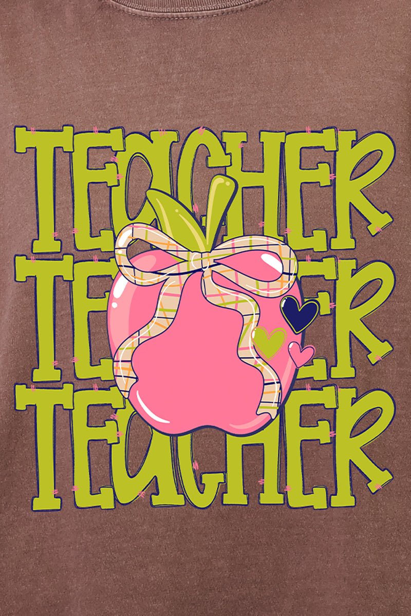 Apple For The Teacher Comfort Colors Heavyweight Long product image 2