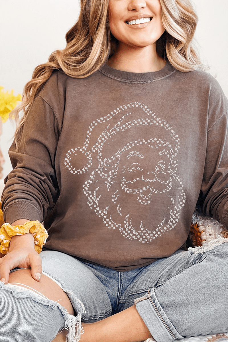 Classic Christmas Santa Comfort Colors Heavyweight Long product image 6