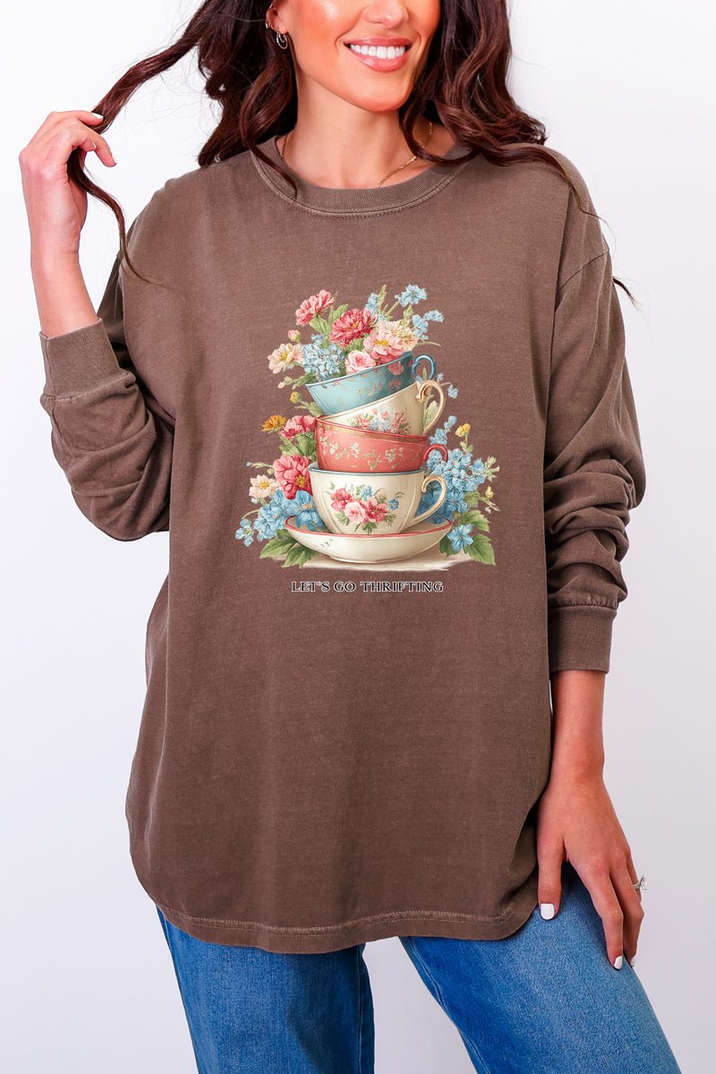 Let's Go Thrifting Comfort Colors Heavyweight Long T-Shirt product image 7