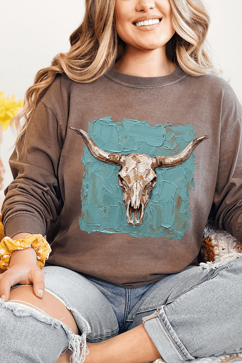 Longhorn Gallery Comfort Colors Heavyweight Long T-Shirt product image 1