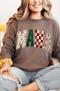 Merry Mama Mix Comfort Colors Heavyweight Long T-Shirt product image 1