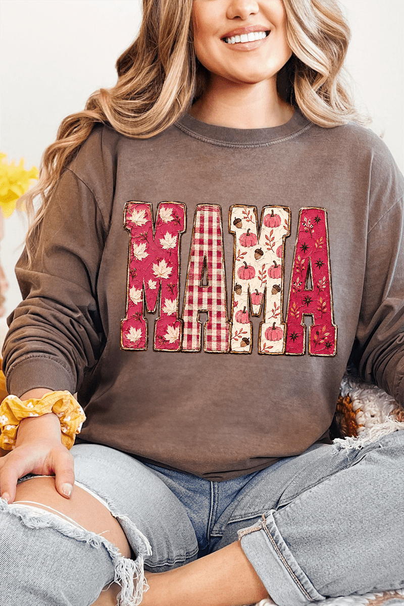 Pink Maplewood Mama Comfort Colors Heavyweight Long T-Shirt product image 4