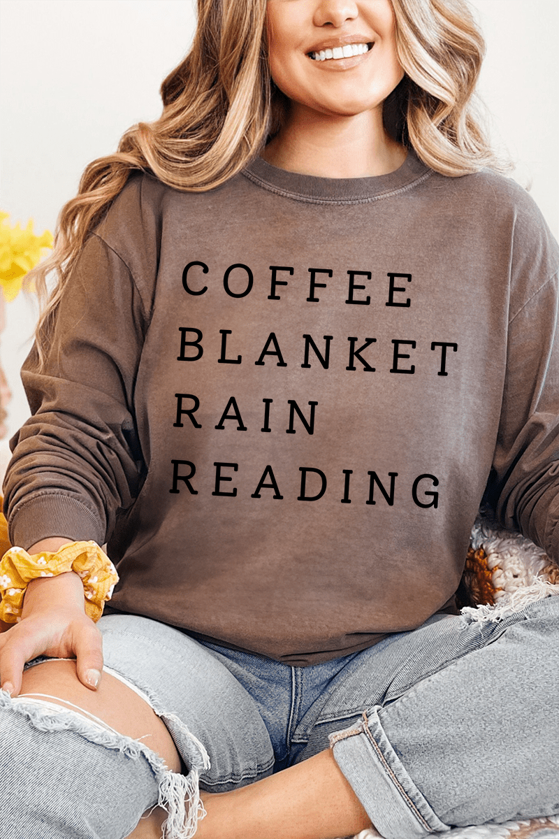 Rainy Day Reading Comfort Colors Heavyweight Long T-Shirt product image 6