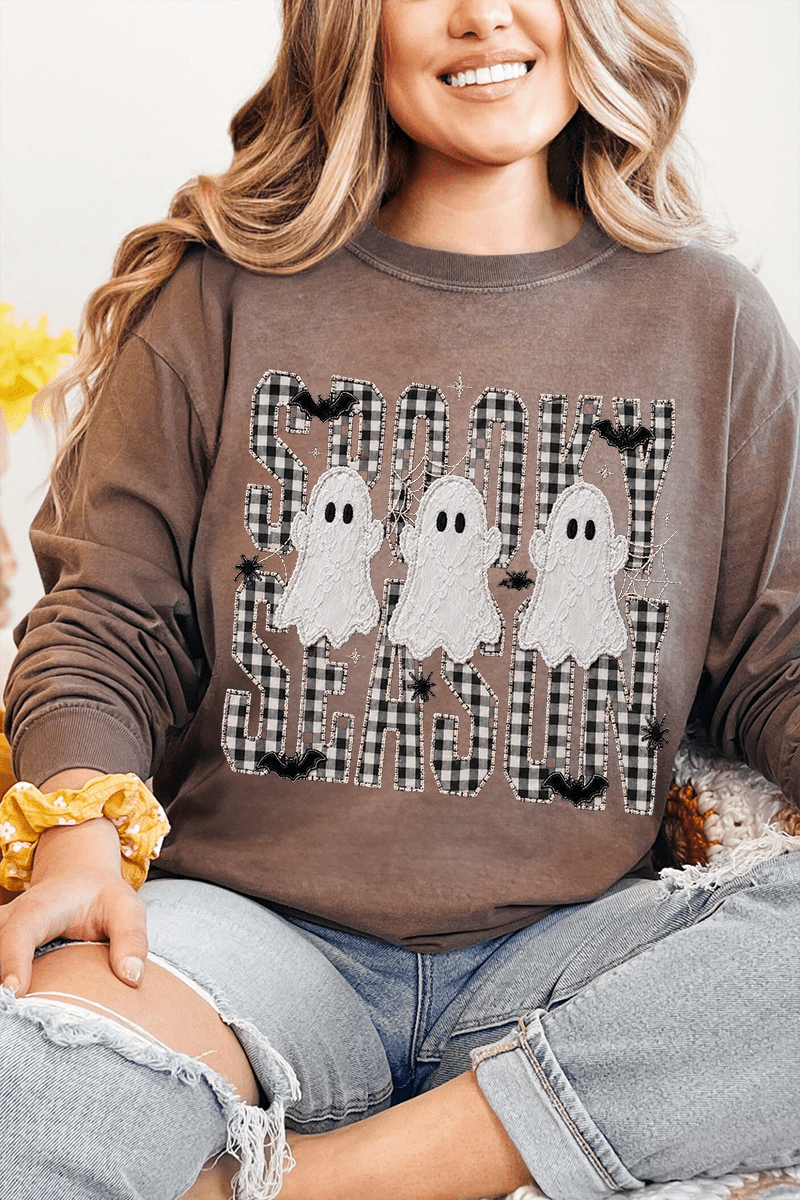 Spooky Season Gingham & Ghosts Comfort Colors Heavyweight product image 6
