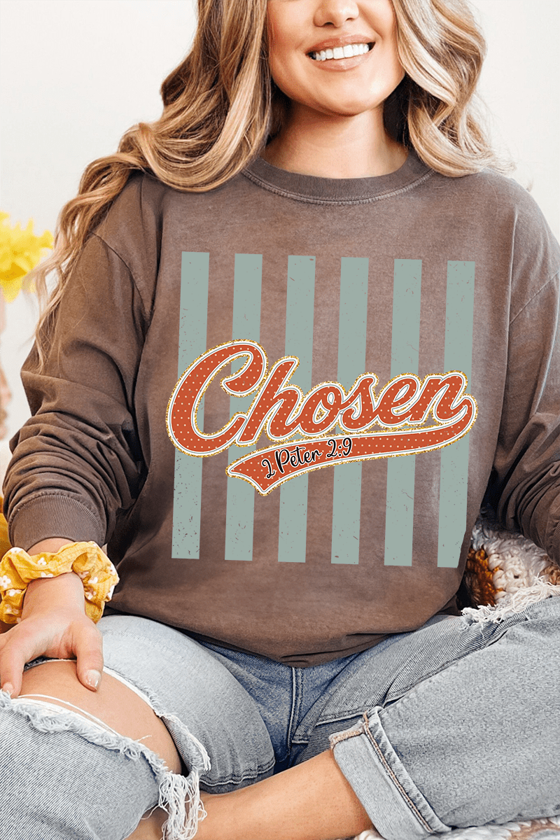 Team Chosen Comfort Colors Heavyweight Long T-Shirt product image 4