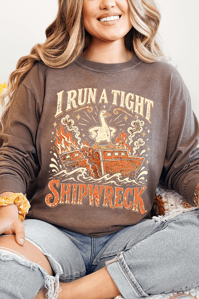Tight Shipwreck Goose Comfort Colors Heavyweight Long product image 6