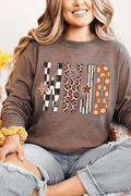 WWJD Pattern Pop Comfort Colors Heavyweight Long T-Shirt product image 1