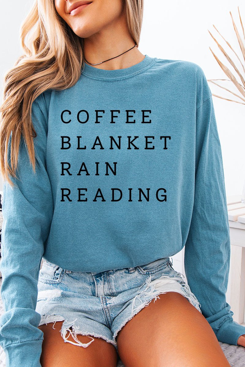 Rainy Day Reading Comfort Colors Heavyweight Long T-Shirt product image 7