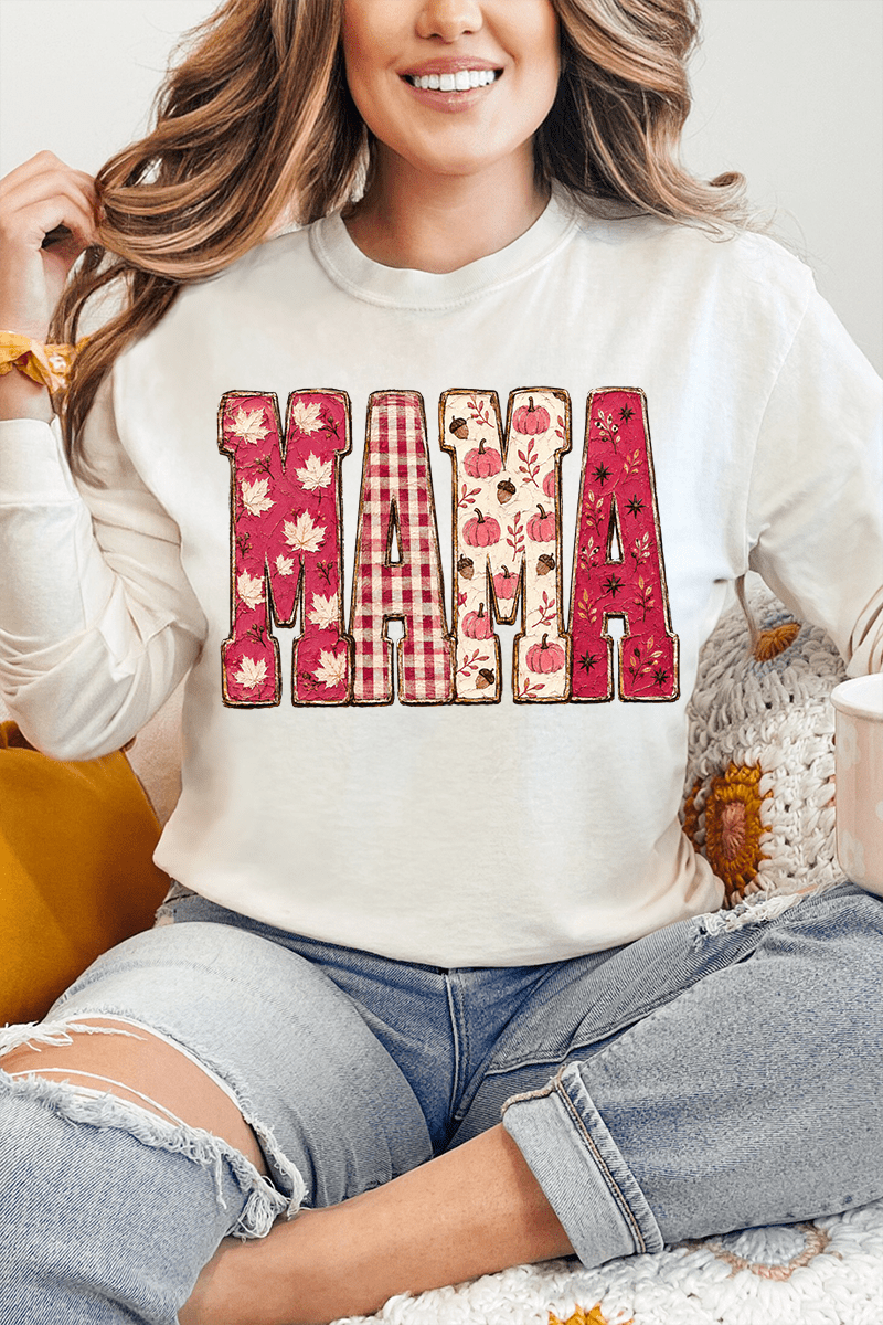 Pink Maplewood Mama Comfort Colors Heavyweight Long T-Shirt product image 1