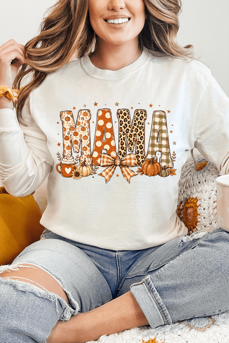 Pumpkin Spice Mama Comfort Colors Heavyweight Long T-Shirt product image 5