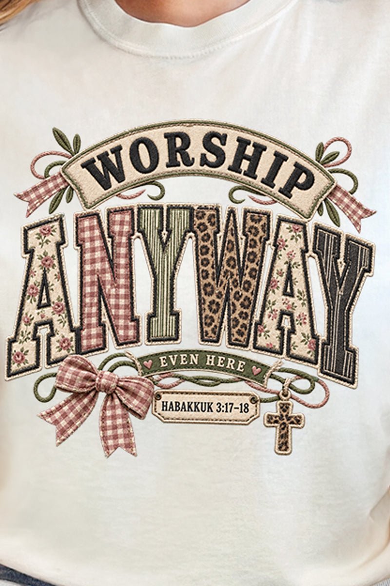 Worship Anyway Comfort Colors Heavyweight Long T-Shirt product image 2