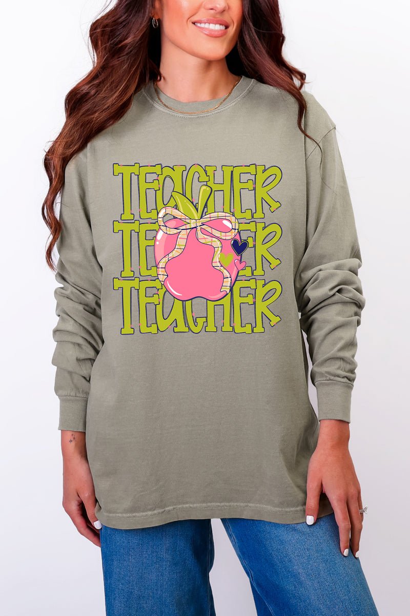 Apple For The Teacher Comfort Colors Heavyweight Long product image 6