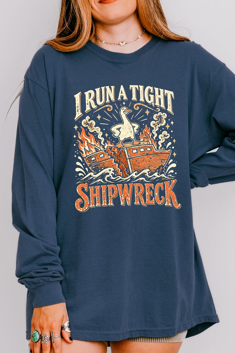 Tight Shipwreck Goose Comfort Colors Heavyweight Long product image 1