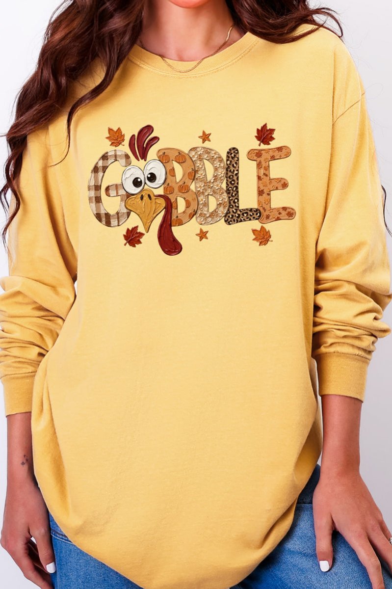 Gobble Season Comfort Colors Heavyweight Long T-Shirt product image 1