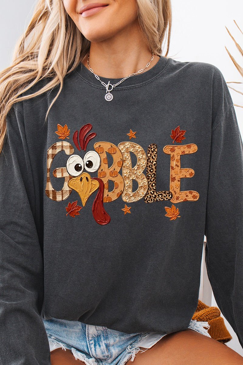 Gobble Season Comfort Colors Heavyweight Long T-Shirt product image 6