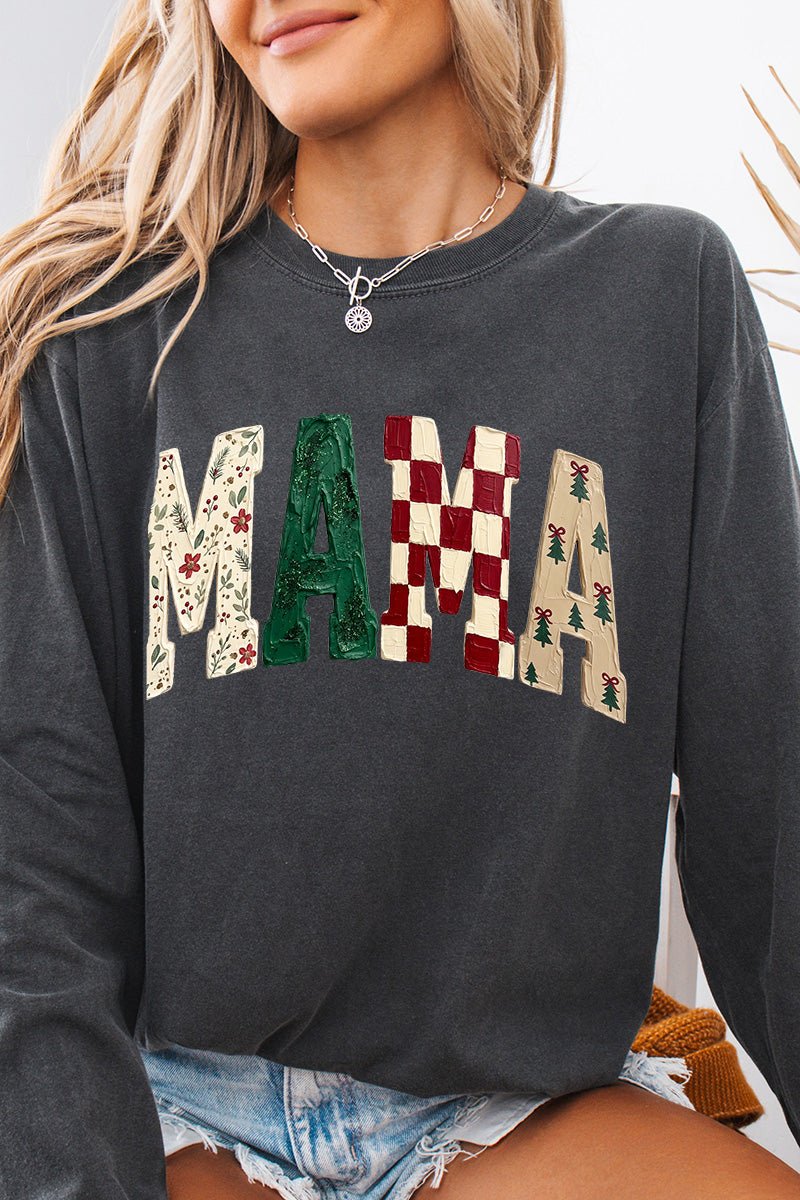 Merry Mama Mix Comfort Colors Heavyweight Long T-Shirt product image 6