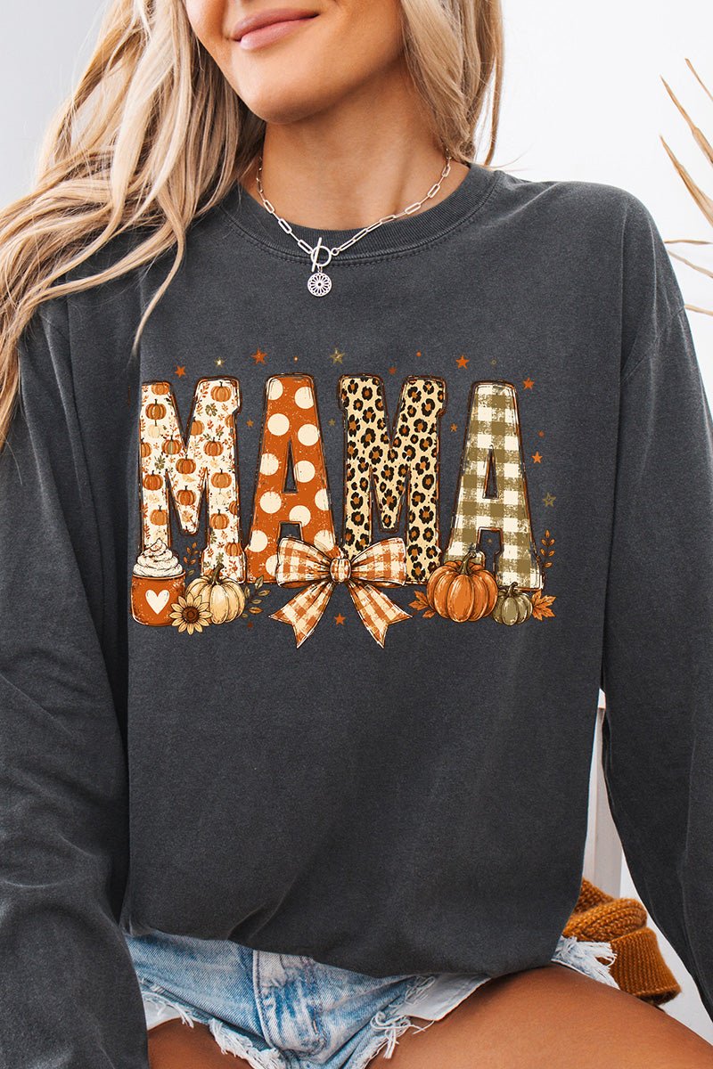 Pumpkin Spice Mama Comfort Colors Heavyweight Long T-Shirt product image 6