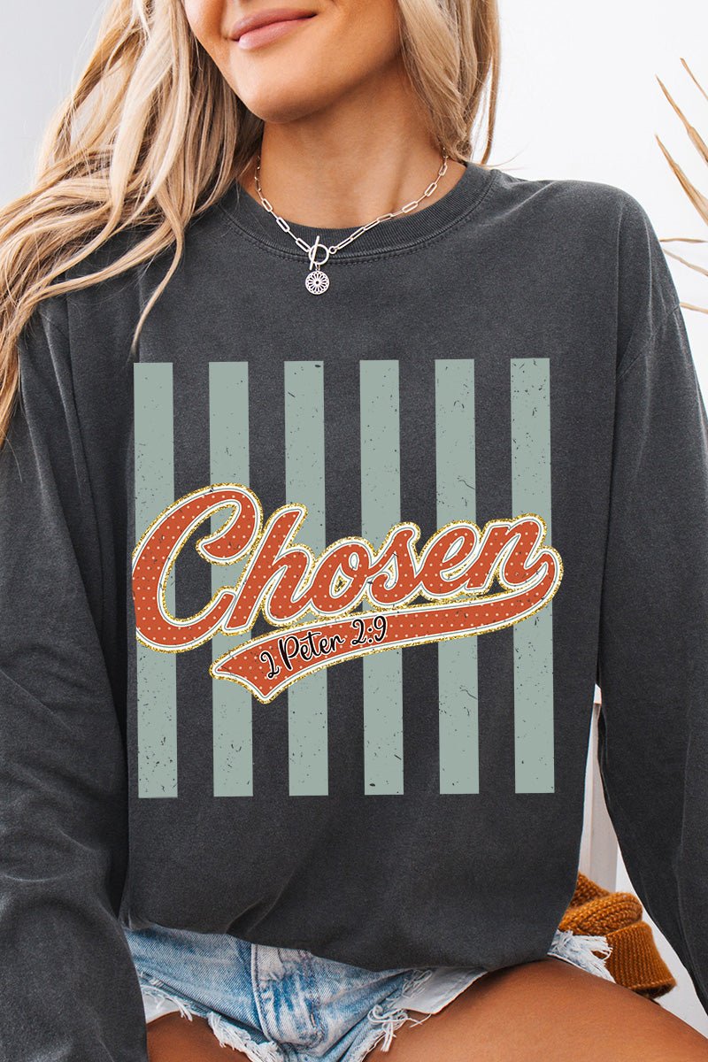 Team Chosen Comfort Colors Heavyweight Long T-Shirt product image 6