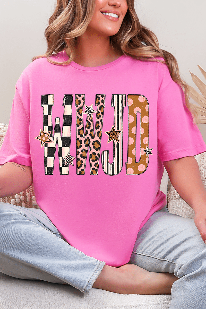 WWJD Pattern Pop Softstyle Adult T-Shirt product image 3