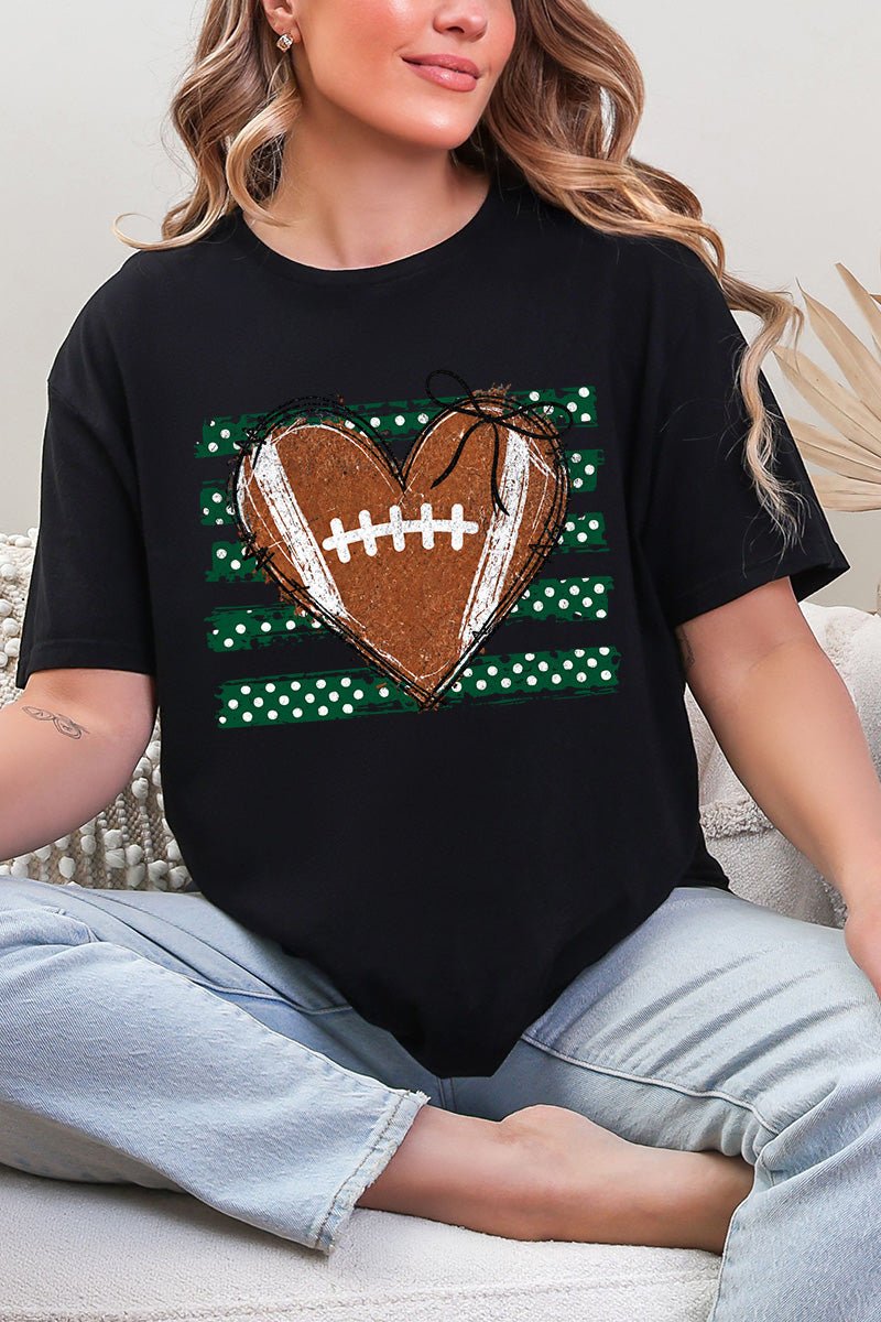 Green Football Sweetheart Softstyle Adult T-Shirt product image 3