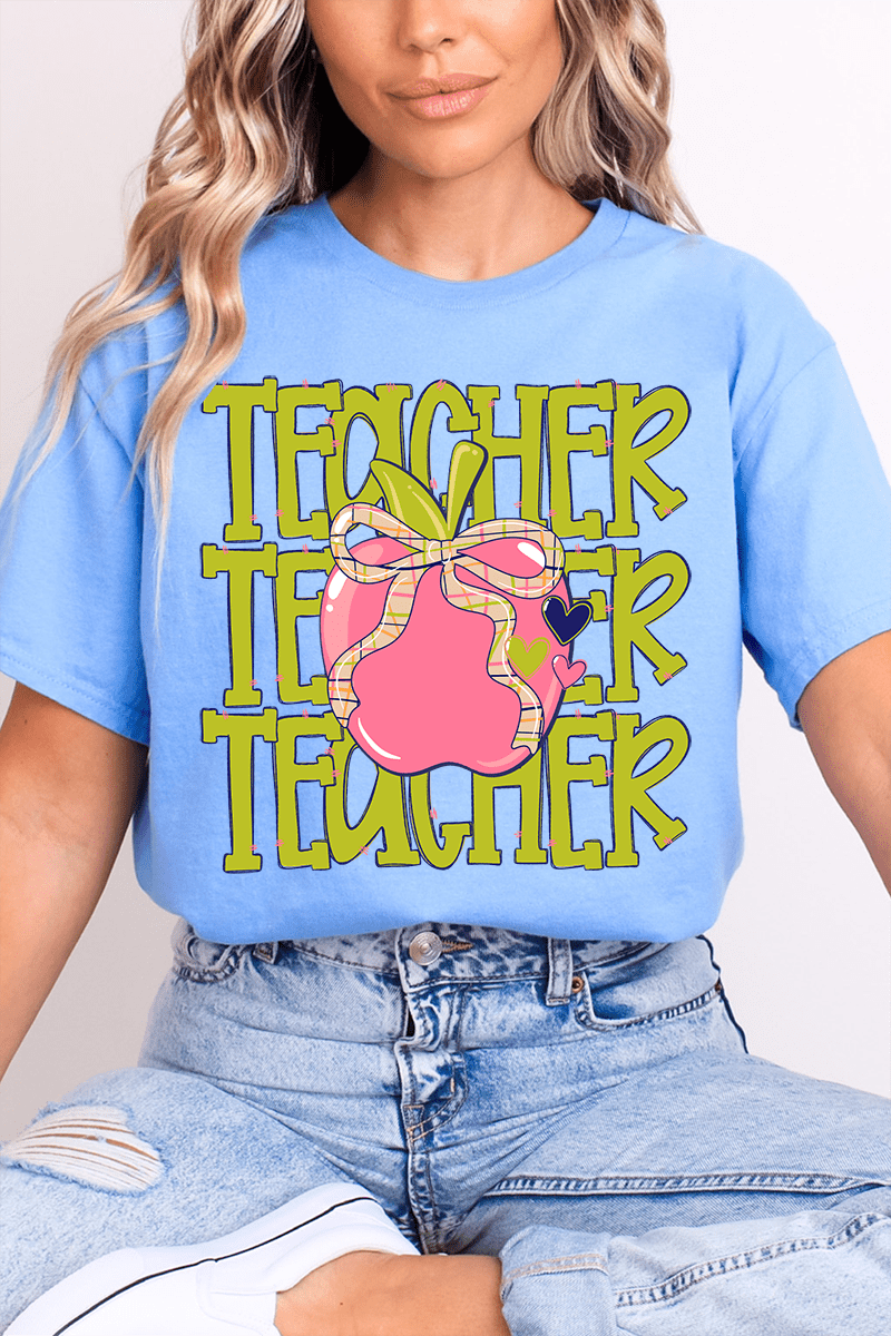 Apple For The Teacher Softstyle Adult T-Shirt product image 3