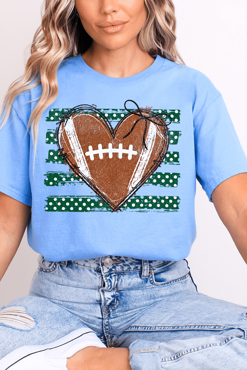 Green Football Sweetheart Softstyle Adult T-Shirt product image 4