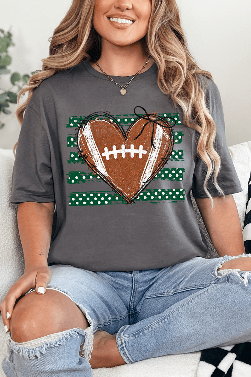 Green Football Sweetheart Softstyle Adult T-Shirt product image 5