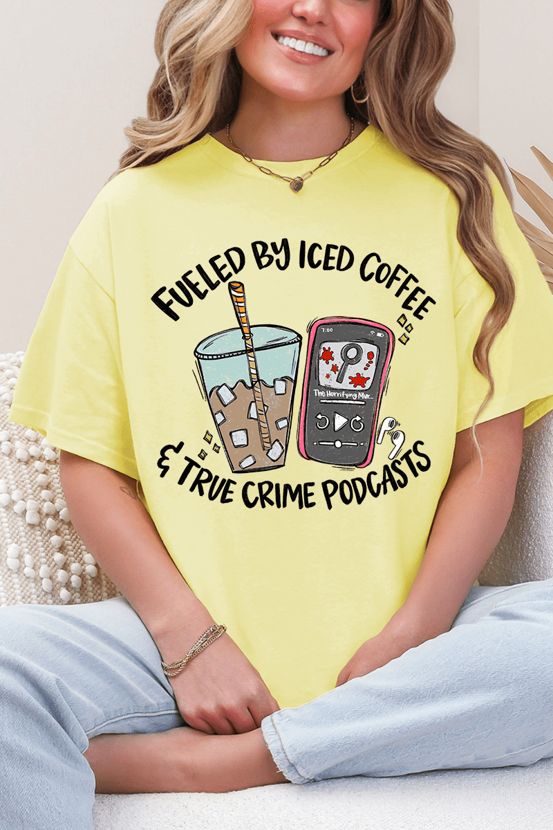 Iced Coffee & True Crime Softstyle Adult T-Shirt product image 4