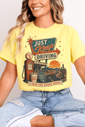 Just Keep Driving Softstyle Adult T-Shirt product image 1