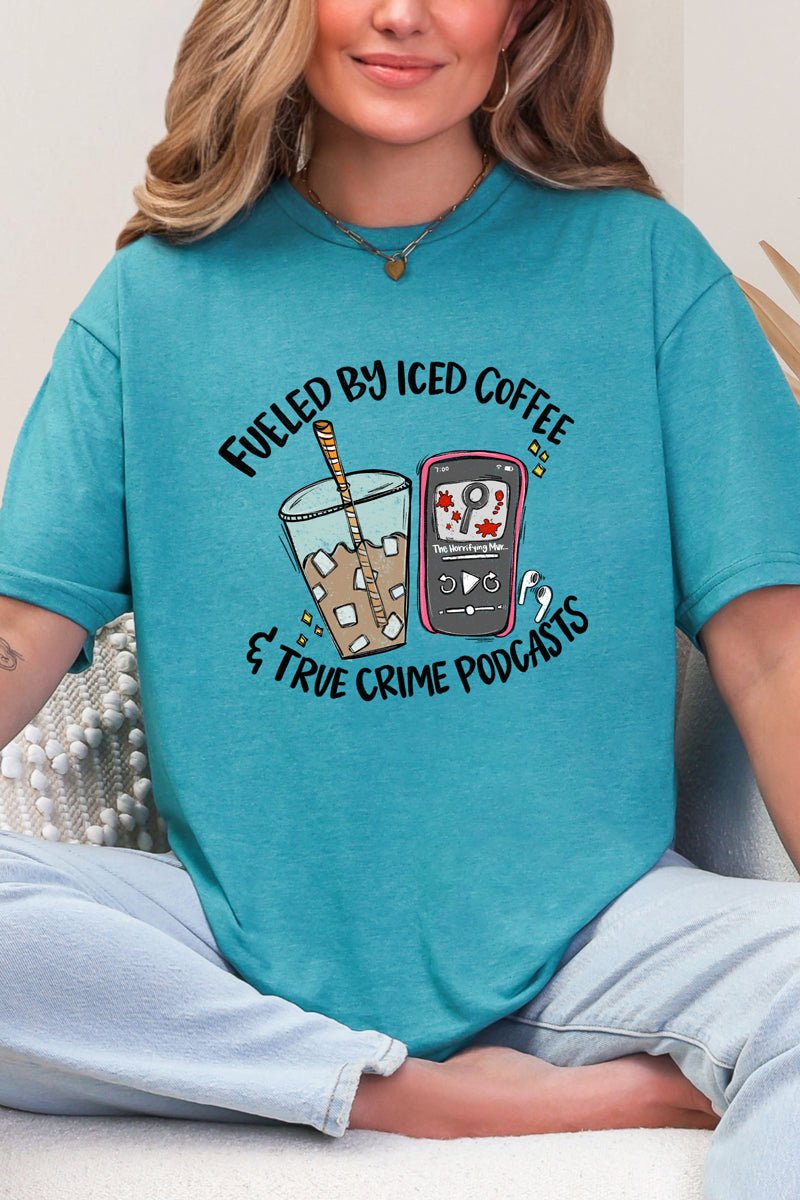 Iced Coffee & True Crime Softstyle Adult T-Shirt product image 1