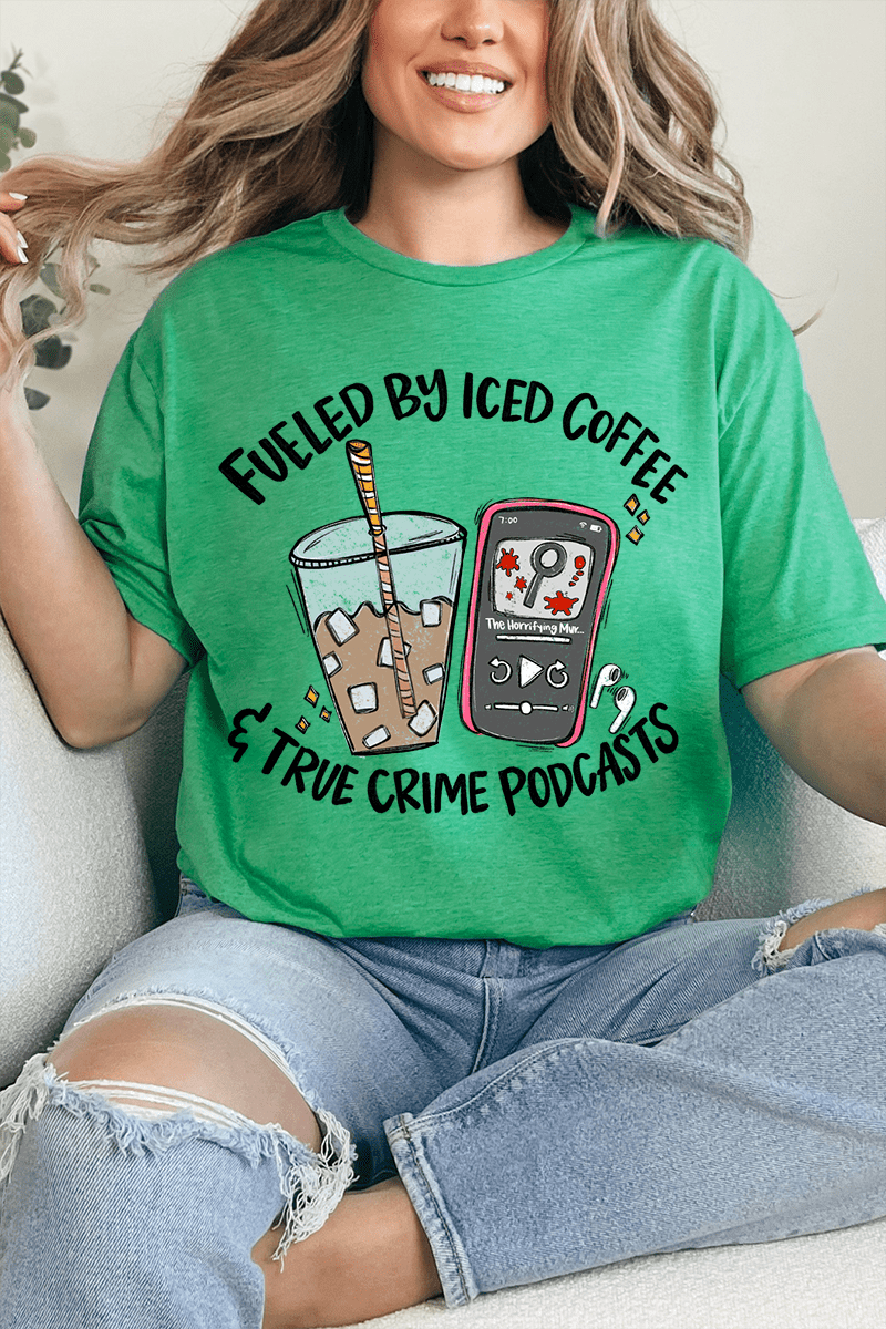 Iced Coffee & True Crime Softstyle Adult T-Shirt product image 6