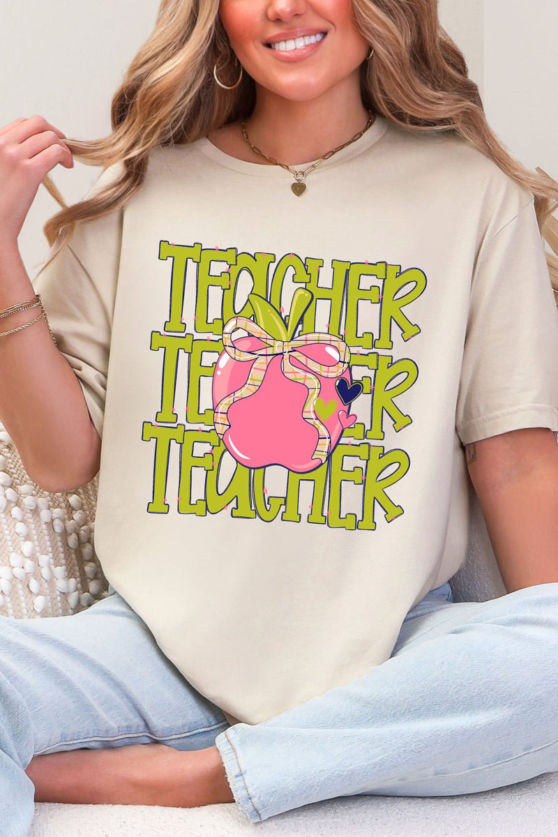 Apple For The Teacher Softstyle Adult T-Shirt product image 5
