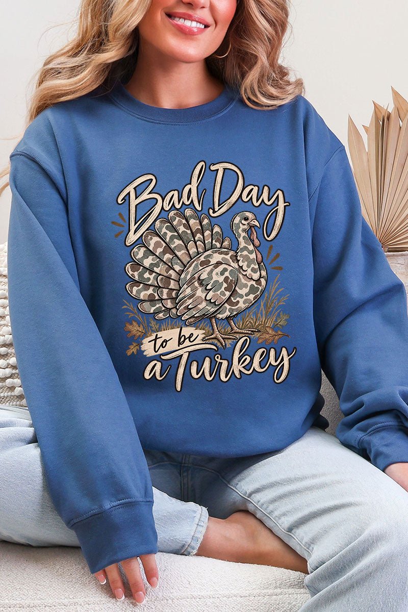 Bad Day Camo Turkey Ecosmart Crewneck Sweatshirt product image 6