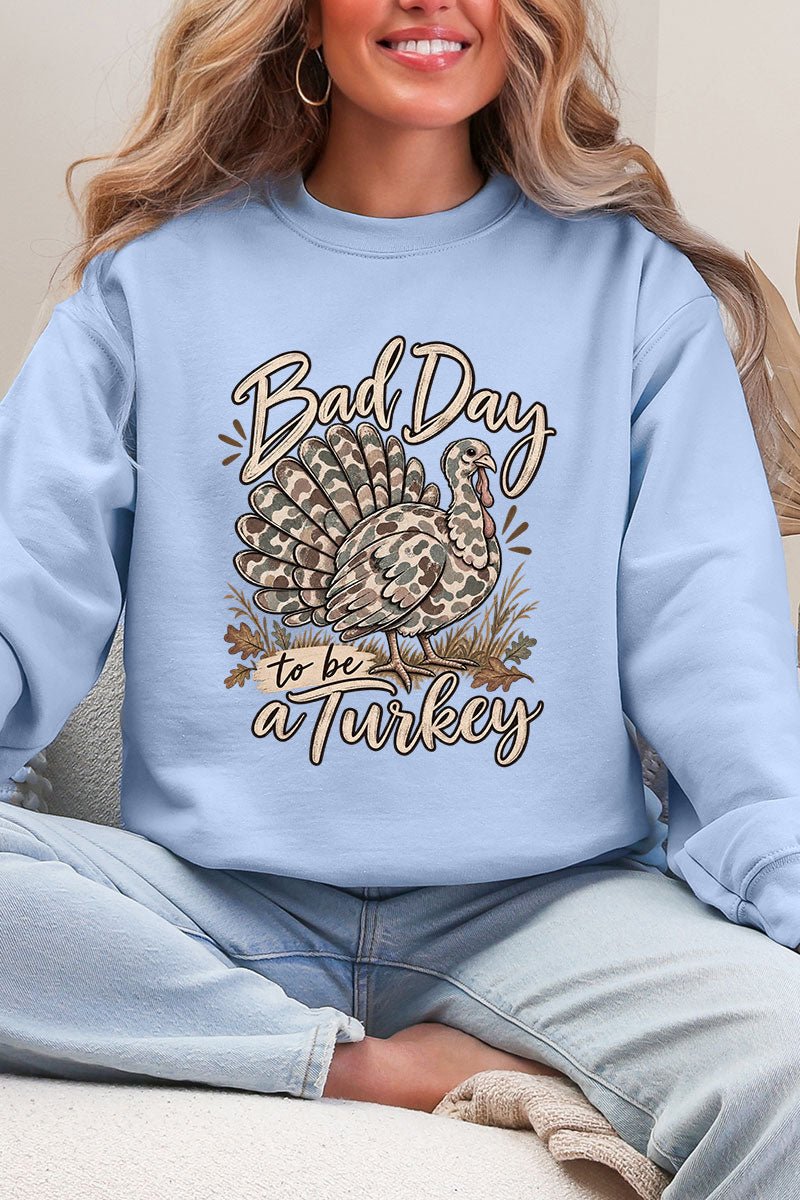 Bad Day Camo Turkey Ecosmart Crewneck Sweatshirt product image 7