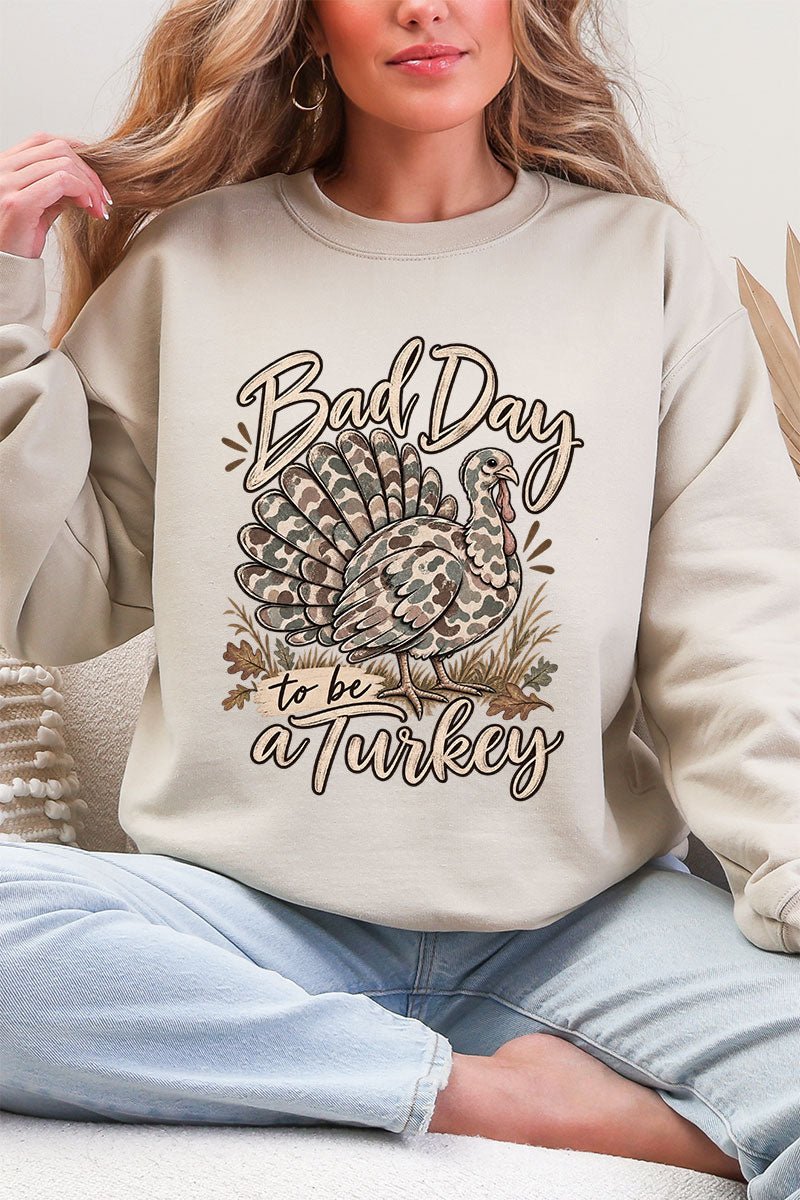 Bad Day Camo Turkey Ecosmart Crewneck Sweatshirt product image 10
