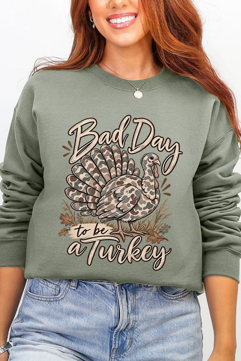 Bad Day Camo Turkey Ecosmart Crewneck Sweatshirt product image 11