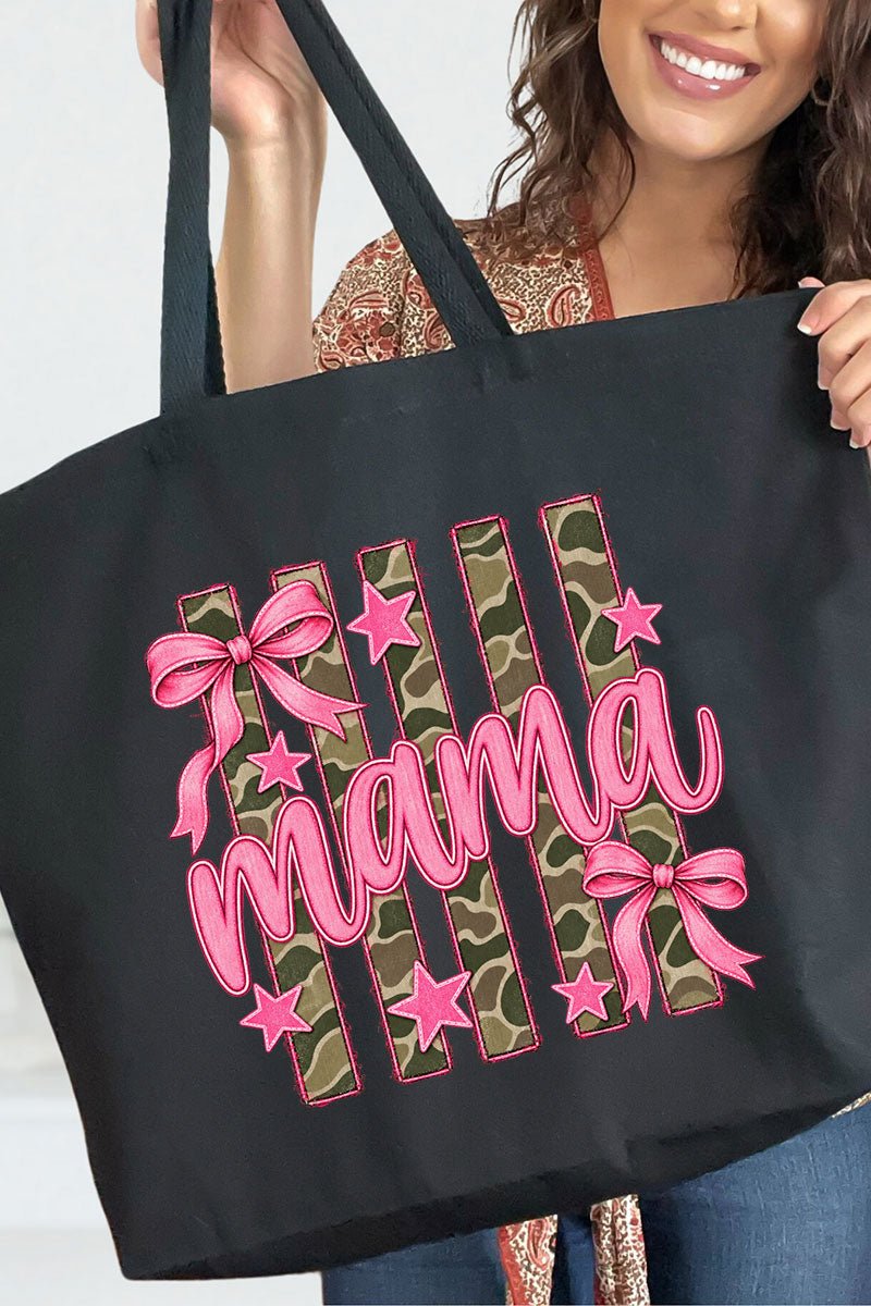 Camo Cutie Mama Canvas Jumbo Tote
